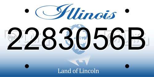 2283056B Illinois License Plate