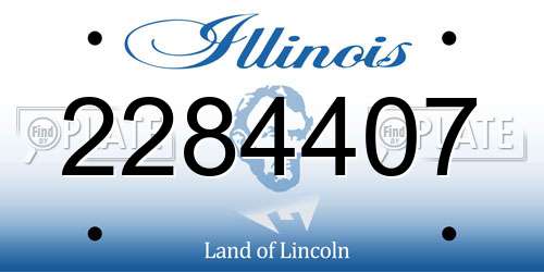2284407 Illinois License Plate
