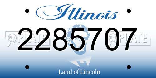 2285707 Illinois License Plate