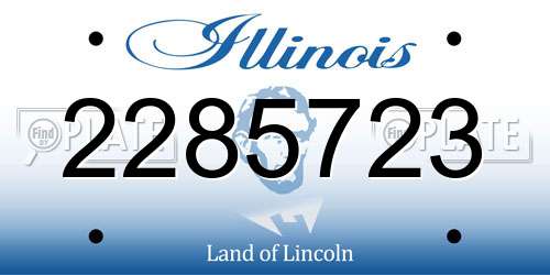 2285723 Illinois License Plate