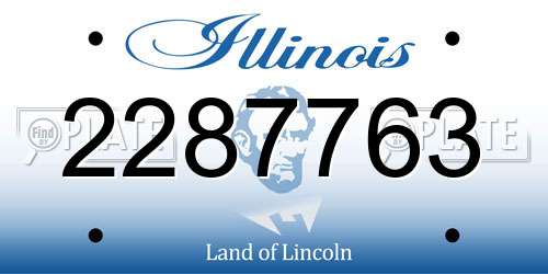 2287763 Illinois License Plate