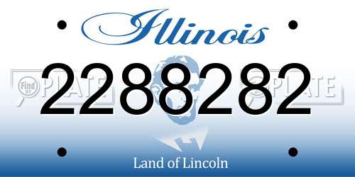 2288282 Illinois License Plate