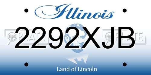 2292XJB Illinois License Plate