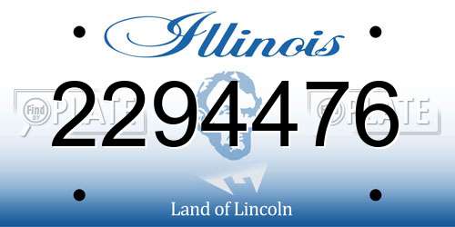 2294476 Illinois License Plate