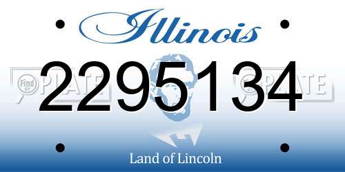 2295134 Illinois License Plate