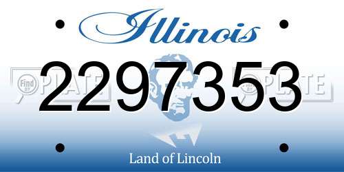 2297353 Illinois License Plate