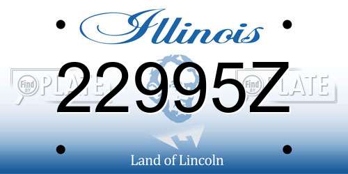 22995Z Illinois License Plate