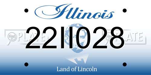 22II028 Illinois License Plate