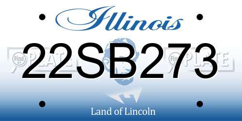 22SB273 Illinois License Plate