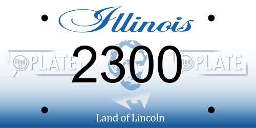 2300 Illinois License Plate