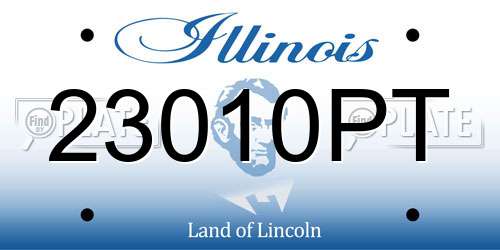 23010PT Illinois License Plate