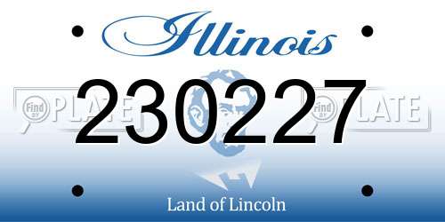 230227 Illinois License Plate