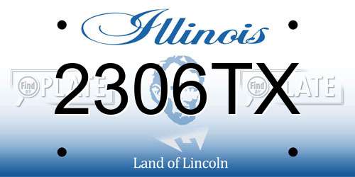 2306TX Illinois License Plate