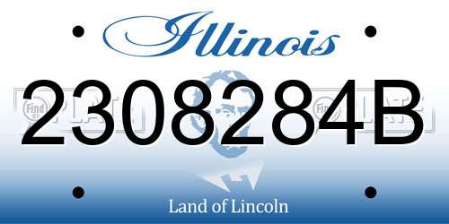 2308284B Illinois License Plate