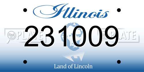 231009 Illinois License Plate