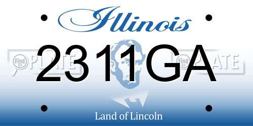 2311GA Illinois License Plate