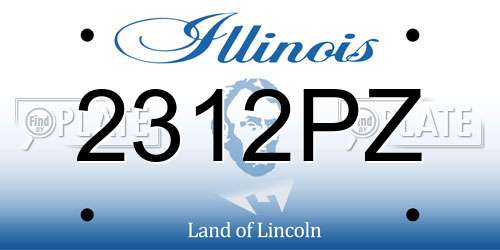 2312PZ Illinois License Plate