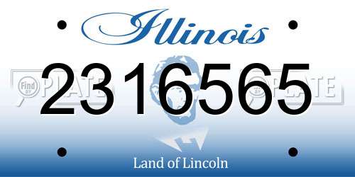 2316565 Illinois License Plate