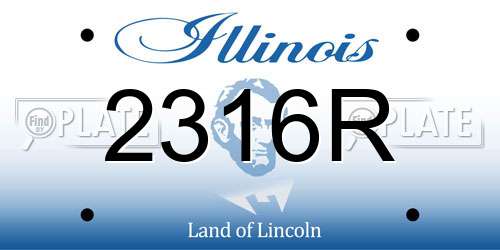 2316R Illinois License Plate