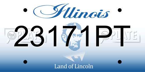 23171PT Illinois License Plate