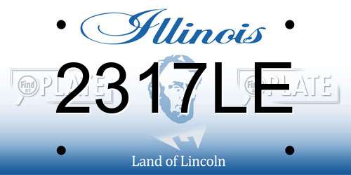 2317LE Illinois License Plate