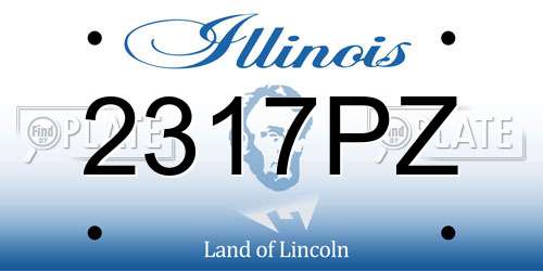 2317PZ Illinois License Plate
