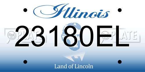 23180EL Illinois License Plate