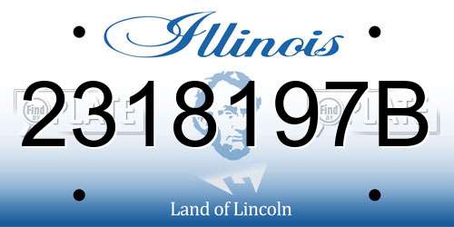 2318197B Illinois License Plate