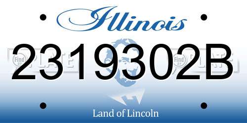 2319302B Illinois License Plate