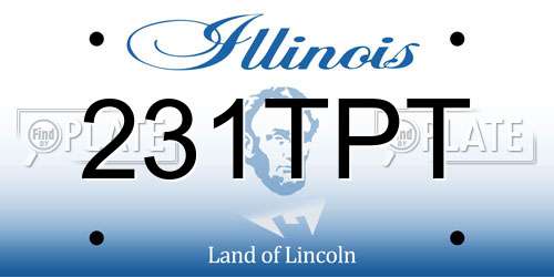 231TPT Illinois License Plate