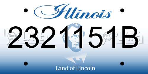 2321151B Illinois License Plate