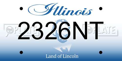 2326NT Illinois License Plate