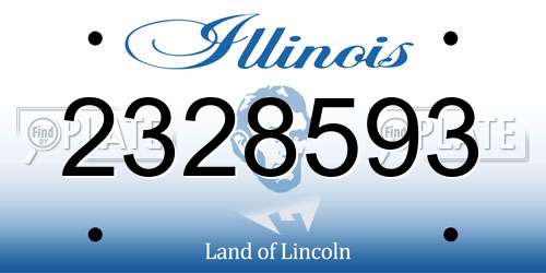 2328593 Illinois License Plate