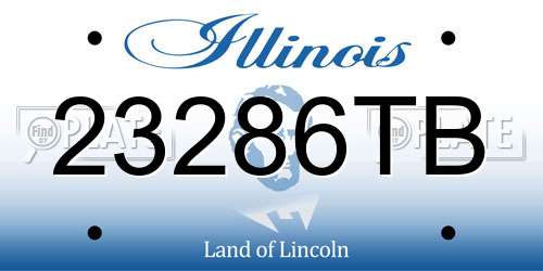 23286TB Illinois License Plate