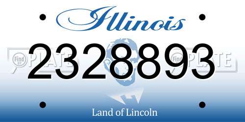 2328893 Illinois License Plate