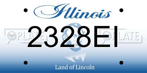2328EI Illinois License Plate