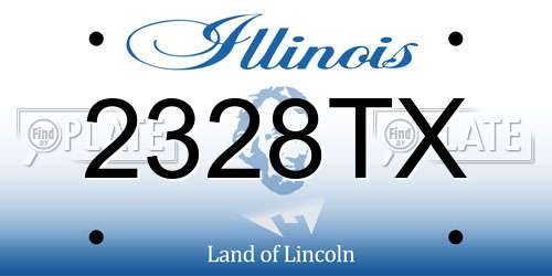 2328TX Illinois License Plate