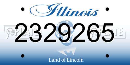 2329265 Illinois License Plate