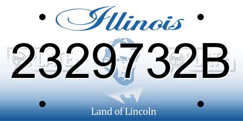 2329732B Illinois License Plate