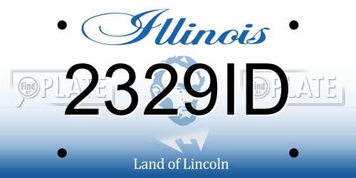 2329ID Illinois License Plate