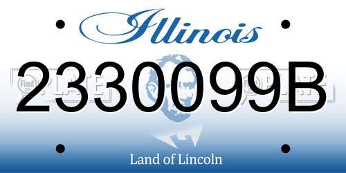 2330099B Illinois License Plate