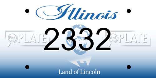 2332 Illinois License Plate
