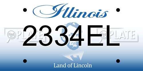 2334EL Illinois License Plate