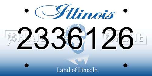 2336126 Illinois License Plate