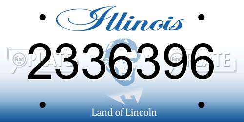 2336396 Illinois License Plate
