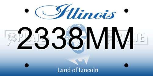 2338MM Illinois License Plate