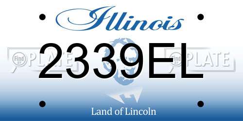 2339EL Illinois License Plate