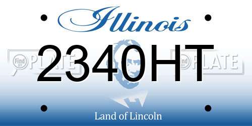 2340HT Illinois License Plate