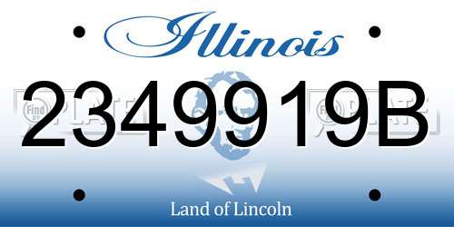 2349919B Illinois License Plate