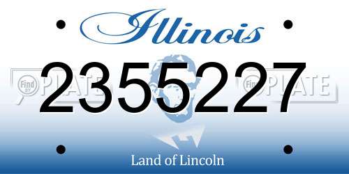 2355227 Illinois License Plate